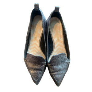 Nicholas Kirkwood Beya Metallic Gunmetal Loafers 38.5 / US 7.5